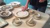 Royal Worcester England Florence Porcelain Bone China Set of 8 Dinner Plates